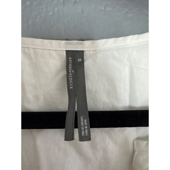 Women's Anthropologie The Somerset Maxi Dress Eyelet Tiered Smocked Green sz 2X - Picture 3 of 5